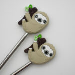 Knitting Margot koncovky na jehlice - lenochodi béžoví