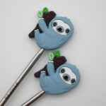 Knitting Margot koncovky na jehlice - lenochodi modří