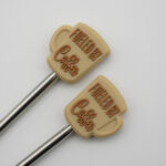 Knitting Margot koncovky na jehlice - Fueled by Coffee - caramel