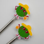 Knitting Margot koncovky na jehlice - nafrněný meloun