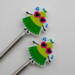 Knitting Margot koncovky na jehlice - roztančená hruška