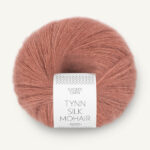 Tynn Silk Mohair 3553 Støvet Plommerosa