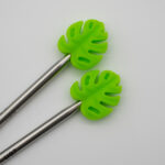 Knitting Margot koncovky na jehlice - monstera 2