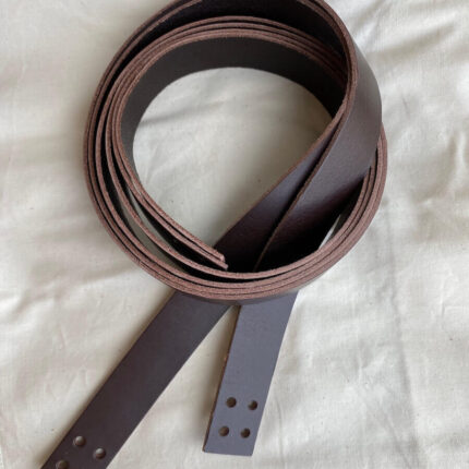 Kožené popruhy French Market Bag - dark brown