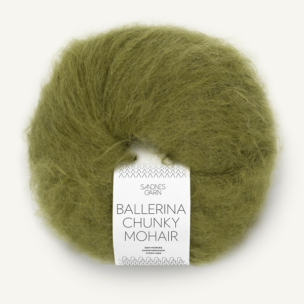sandnes-garn-ballerina-chunky-mohair-9563 Ballerina Chunky Mohair 9563 Moss Green - Obrázek 1