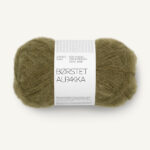 Børstet Alpakka 9873 Dark Olive