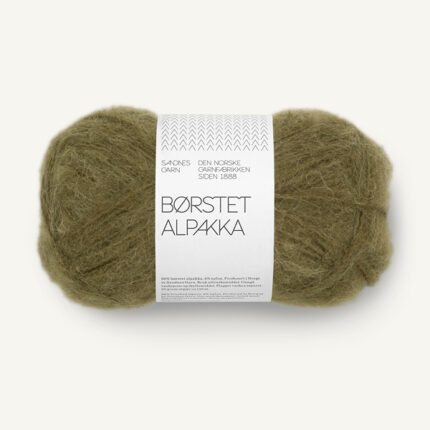 Børstet Alpakka 9873 Dark Olive