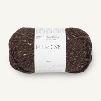 Peer Gynt 3085 Mørk Brun Natur Tweed