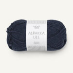 Alpakka Ull 6081 Midnattsbla