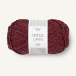 Fritidsgarn 4363 Mørk Rødmelert