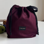 Knitting Margot projektová taška - Burgundy