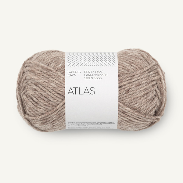 sandnes-garn-atlas-2650 Atlas 2650 Grabeige Melert - Obrázek 1