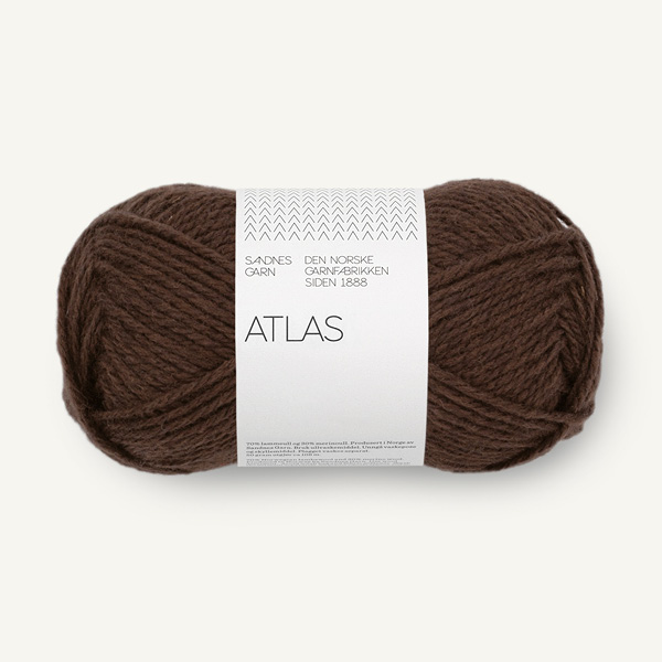 sandnes-garn-atlas-3591 Atlas 3591 Mørk Brunmelert - Obrázek 1