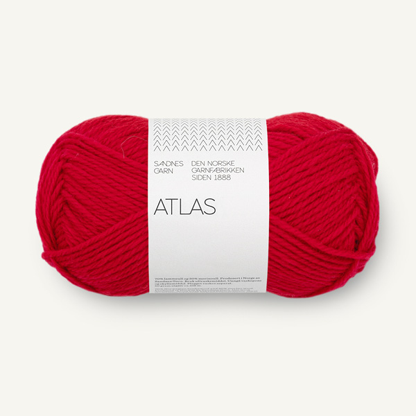 sandnes-garn-atlas-4219 Atlas 4219 True Red - Obrázek 1